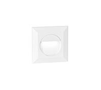 GES2120N- SEGNAPASSI BIANCO A LED IN ALLUMINIO E VETRO 4000K 200LM 3W AD INCASSO