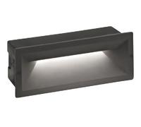 GES350-SEGNAPASSI AD INCASSO COLORE ANTRACITE A LED 4000K 1200LM 13W 25X9,8CM