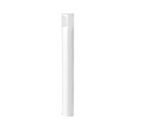 GES712- PALETTO BIANCO 1 LUCE ATTACCO E27 IP44 ALLUMINIO 80CM TONDO