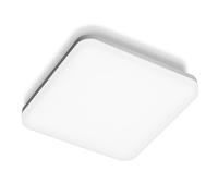 GES832- PLAFONIERA QUADRATA BIANCA A LED 4000K 1620LM 18W IP66 28CM