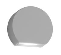 GES892C- SEGNAPASSI GRIGIO ALLUMINIO A LED 3000K 470LM 5W IP54 9,8CM ALLUMINIO E VETRO