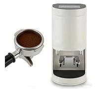 GESAIDES Pressino per caffè da 58 mm, Pressa Elettrica Automatica per caffè in Grani per Espresso, Pressione da 5 a 30 kg, Tempi di Pressatura Regolabili da 1 a 3. White-Flat