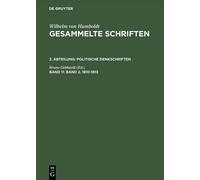 Gesammelte Schriften, Band 11, Band 2. 1810-1813 (Copertina rigida)