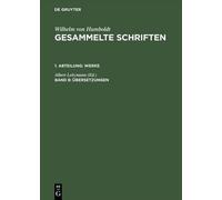 Gesammelte Schriften, Band 8, Übersetzungen (Copertina rigida)