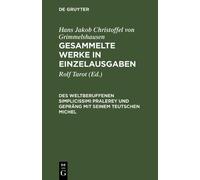 Gesammelte Werke in Einzelausgaben, Des Weltberuffenen Simpli (Copertina rigida)