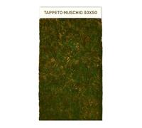 Gesar Muschio per presepe Natalizio Realistico - Tappeto Muschio e Carta presepe Verde per Base e Sfondo presepe Paesaggio Fai da Te con Accessori e licheni (30X50 cm)