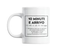 Gesar Tazza Divertente da Ufficio Tazza 10 Minuti e Arrivo Idee Regali Originali