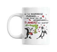 Gesar Tazza Personalizzata Divertente per Coppie - Idea Regalo Originale di San Valentino per Lui e Lei, Tazza Colazione Ironica per Iniziare la Giornata con Sorriso