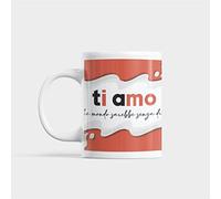 Gesar Tazza San Valentino - Ti Amo - Innamorati - Ottima Qualità - Regalo per Amore - Che Mondo Sarebbe Senza di Te - Natalizia - Idea Regalo Natale