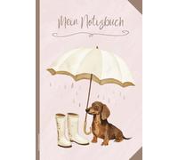 Geschenk mit Dackel: Notizbuch A5 liniert mit Hundemotiv Dachshund praktisches Notizheft als Schulheft Schreibheft oder Tagebuch niedliche Geschenkidee für Hundeliebhaber und Dackelbesitzer