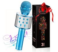 GeschenPark Karaoke con Microfono, Microfono Wireless Karaoke Bluetooth Senza Fili per Android/Phone/Pad/PC - Giocattoli Regalo Bambina 3-9 anni Giochi Bambino 4-12 Anni Regali di Natale Bambini