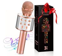 GeschenPark Microfono Karaoke per Bambini, Giocattolo e Regalo - Regalo Portatile Karaoke Microfono, Giocattoli per Bambini 3-12 Anni Regalo Bambina 4-10 Regali di Natale Bambini