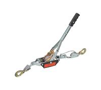 GESEXI 4 Ton Dual Gear Power Puller, 2 Hook Steel Cable Dual Gear Power Ratchet Come Along Puller Tool with Cable Automotive Hoist Hand Winch Cable Puller Stretcher Lift 8,800 Lbs