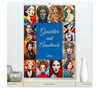Gesichter mit Ausdruck (hochwertiger Premium Wandkalender 2026 DIN A2 hoch), Kunstdruck in Hochglanz: Haltungen, Gefühle, Emotionen