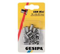 Gesipa 1464842 Dadi per Rivetti ciechi in Alluminio Polygrip, Argento, M6x9x18mm