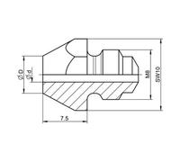 Gesipa Bocchino di ricambio 10/27 Quantità:1