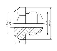 Gesipa Bocchino di ricambio 16/40 K, per rivetti ciechi in plastica Quantità:1