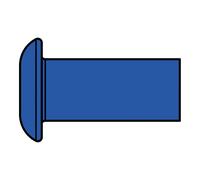 Gesipa Caricatore per rivetti ciechi G-Speed® acciaio, testa tonda piatta 4x7 L=: 485mm, oversize Quantità:12500