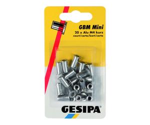 Gesipa Dadi per rivetti ciechi Mini Pack, alluminio M 5 corti Quantità:1