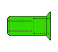 Gesipa Dadi per rivetti ciechi, testa svasata, acciaio inox A4 Quantità:1