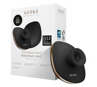 GESKE Body Brush | 4 in 1 | Design con anello in metallo | Spazzola detergente per tutto il corpo | Pulizia profonda professionale | Morbide setole in silicone | Design ergonomico per presa a due dita