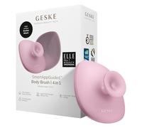 GESKE Body Brush | 4 in 1 | Spazzola detergente per tutto il corpo | Pulizia profonda professionale | Morbide setole in silicone | Design ergonomico per presa a due dita | Deterge/massaggia