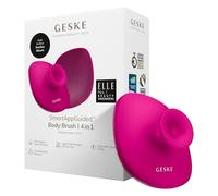 GESKE Body Brush | 4 in 1 | Spazzola detergente per tutto il corpo | Pulizia profonda professionale | Morbide setole in silicone | Design ergonomico per presa a due dita | Deterge/massaggia