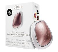 GESKE | Maschera sonica effetto caldo e freddo SmartAppGuided™ | 9 in 1 | Spettro LED completo e terapia a luce rossa | Maggiore assorbimento dei prodotti cosmetici | Massaggiatore facciale