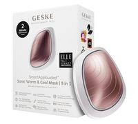 GESKE | Maschera sonica effetto caldo e freddo SmartAppGuided™ | 9 in 1 | Spettro LED completo e terapia a luce rossa | Maggiore assorbimento dei prodotti cosmetici | Massaggiatore facciale