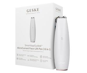GESKE | Penna per lifting facciale a microcorrente SmartAppGuided™ | 6 in 1 | Strumenti per la cura della pelle | Dispositivo anti-età per il viso | Lifting facciale | Pelle giovane senza rughe