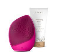GESKE Set | Sonic Facial Brush 5-in-1 + Peeling Detergente | Deep | SmartAppGuided™ Pulizia Profonda Sonica + Peeling | Spazzola 8.500/min + Granuli Bambù, Aloe Vera e Vitamina B5