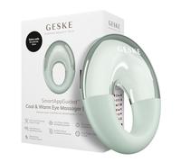 GESKE SmartAppGuided™ Cool & Warm Eye Massager | 7 in 1 | Massaggiatore multifunzione | Occhi/viso | Raffredda/riscalda senza batteria | Rassoda, rilassa e sgonfia | Pratico design ad anello