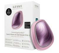 GESKE | Maschera sonica effetto caldo e freddo SmartAppGuided™ | 9 in 1 | Spettro LED completo e terapia a luce rossa | Maggiore assorbimento dei prodotti cosmetici | Massaggiatore facciale