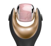 GESKE Testina in quarzo rosa per MicroNeedle Face Roller | 9 in 1 | SmartAppGuided™ | Accessorio per microneedling disintossicante antietà | Rigenera e illumina | quarzo rosa brasiliano