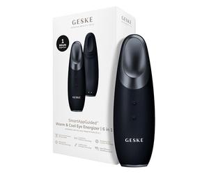 GESKE Warm & Cool Eye Energizer | 6 in 1 Massaggiatore per occhi | SmartAppGuided™ | Dispositivo per massaggio oculare | Massaggiatore contro le occhiaie | Tratta borse e palpebre cadenti