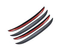 GESMOS Parafango Fango Flap Universale Fibra Carbonio Ruota Sopracciglio Arco Copertura Trim Parafanghi Protettivo Lip Strisce Mud Flaps Accessori Auto Auto Parafanghi(4pcs)