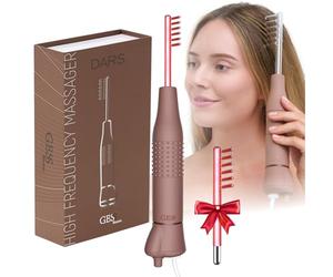 GESS DARS Massaggiatore ad alta frequenza per la crescita dei capelli, dispositivo di terapia ad alta frequenza fluo, intensità regolabile, anti-perdita di capelli e ringiovanimento del cuoio