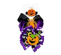 Gessetti colorati per capelli, decorazione per feste di Halloween, accessori per capelli a forma di cartone animato per la cura del bambino (A, taglia unica)