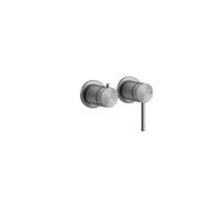 Gessi 316 kit prêt à poser pour mitigeur monocommande encastré, douche ou baignoire, cartouche dinversion à 2 voies, 54077707, 54077707, Colorazione: Metallo nero spazzolato PVD