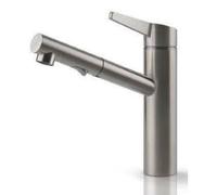 Gessi ACCIAIO Estraibile Steel Brushed - 60636#239 Miscelatore Lavello | Doccetta estraibile, acciaio spazzolato, monocomando
