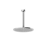 Gessi Anello, douche de tête anticalcaire D=250 mm avec articulation et bras de plafond 261 mm, 63352710, 63352710, Colorazione: Ottone PVD
