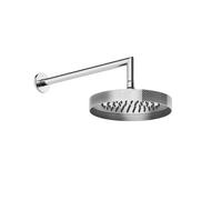 Gessi Anello, douche de tête anticalcaire D=250 mm, avec articulation et bras mural 348 mm, 1/2 raccord A 3 bar de pression environ 16 l/min, 63448031, 63448031, Colorazione: cromo