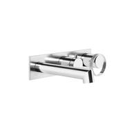 Gessi Anello, kit prêt à poser avec plaque carrée pour mitigeur monocommande encastré pour baignoire, avec cartouche déviatrice à 2 voies, 63341707, 63341707, Colorazione: Metallo nero spazzolato PVD