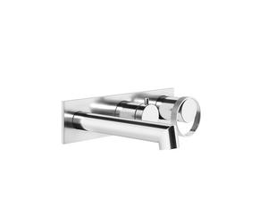 Gessi Anello, kit prêt à poser avec plaque carrée pour mitigeur monocommande encastré pour baignoire, avec cartouche déviatrice à 2 voies, 63341707, 63341707, Colorazione: Metallo nero spazzolato PVD
