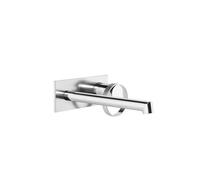 Gessi Anello, kit prêt à poser pour mitigeur monocommande de lavabo encastré, avec plaque rectangulaire, longueur du bec réglable de 205 à 175 mm, bec toujours à gauche, 63389708, 63389708, Colorazion