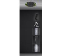 Gessi Colour, système de douche encastré multifonctions, rond, diamètre 502mm, type de jet pluie, pluie battante, brouillard, effet lumineux inclus, 57929238, 57929238