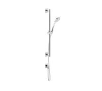 Gessi Emporio ensemble barre de douche 600 mm, rosace carrée, avec coude de raccordement mural, avec douchette anticalcaire 1 jet, 47316031, 47316031, Colorazione: cromo