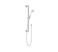 Gessi Emporio ensemble barre de douche 600 mm, rosace carrée, avec douchette à main anticalcaire type 1 jet et flexible de douche 1,50 m, 47314031, 47314031, Colorazione: cromo
