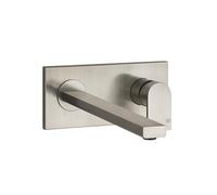Gessi Emporio Via Manzoni Mélangeur monocommande prêt à lemploi pour lavabo, bec fixe, pour corps encastré, sans garniture mécanique, saillie 209 mm, 44895149, 44895149, Colorazione: Ottica Finox