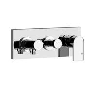 Gessi Emporio Via Manzoni set de finition pour mitigeur monocommande de douche, avec inverseur 2 voies et coude de raccordement mural direct sans support, 44899299, 44899299, Colorazione: Nero XL